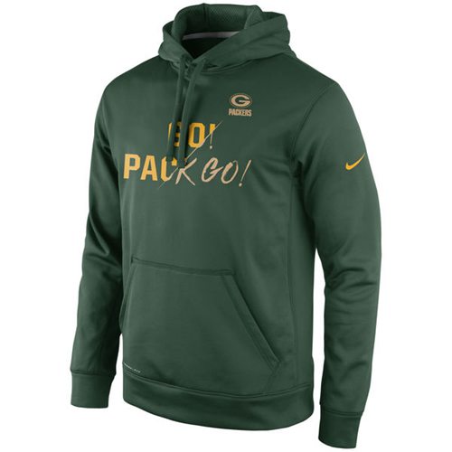Green Bay Packers Nike Gold Collection KO Pullover Performance Hoodie ...