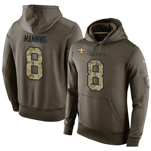 NFL Men’s Nike New Orleans Saints #8 Archie Manning Stitched Green ...