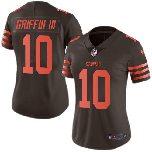 Nike Browns #10 Robert Griffin III Brown Women’s Stitched NFL Limited ...