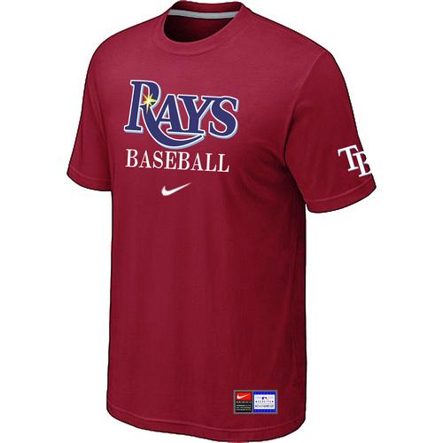 Tampa Bay Rays Nike Short Sleeve Practice MLB T-Shirts Red ...
